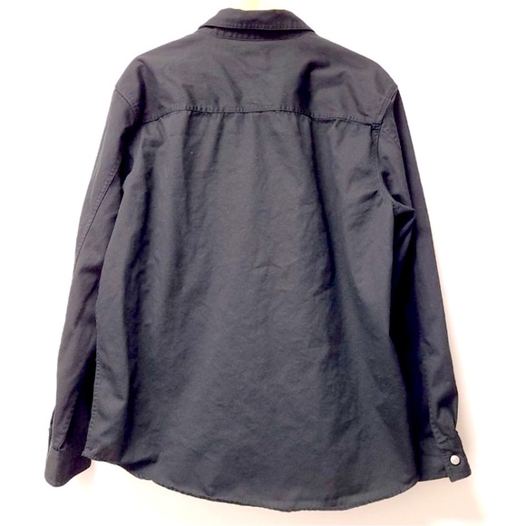 Men’s Levi’s black denim button down long sleeve shirt - Picture 2 of 8